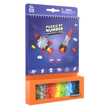 Space Puzzle By Number Activity Pad - 125 pieces