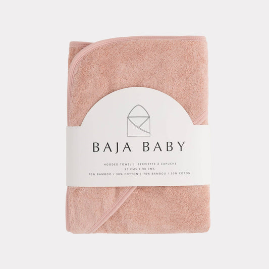 Bamboo/Cotton Hooded Towels: Rose
