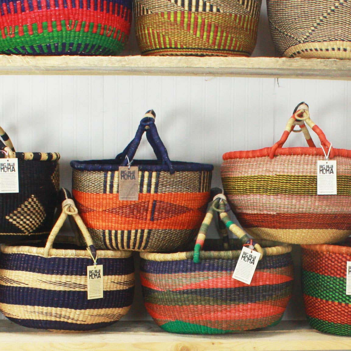 Round Basket Large - Traditional Palette