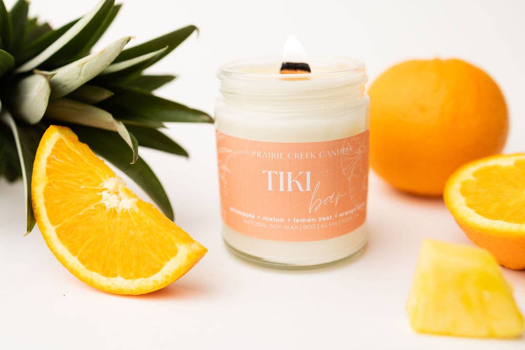 TIKI BAR SOY WAX CANDLE: 8OZ - SINGLE WICK