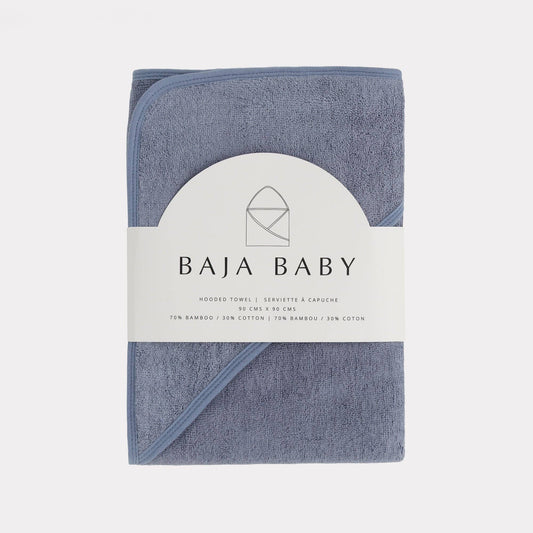 Bamboo/Cotton Hooded Towels: True Blue