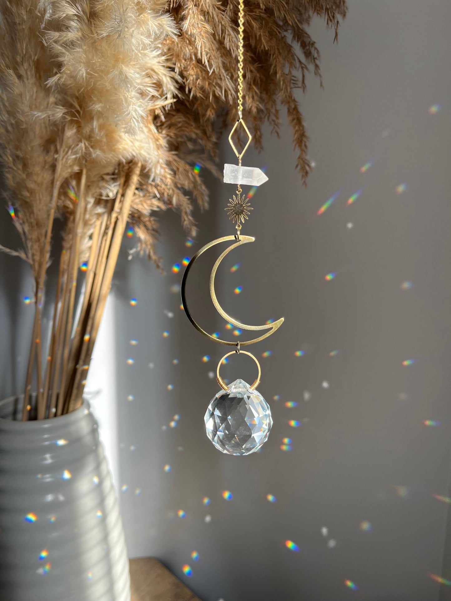 Crescent Moon Suncatcher