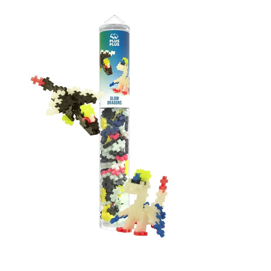 Glow Dragons Plus Plus Tube - 100 pieces