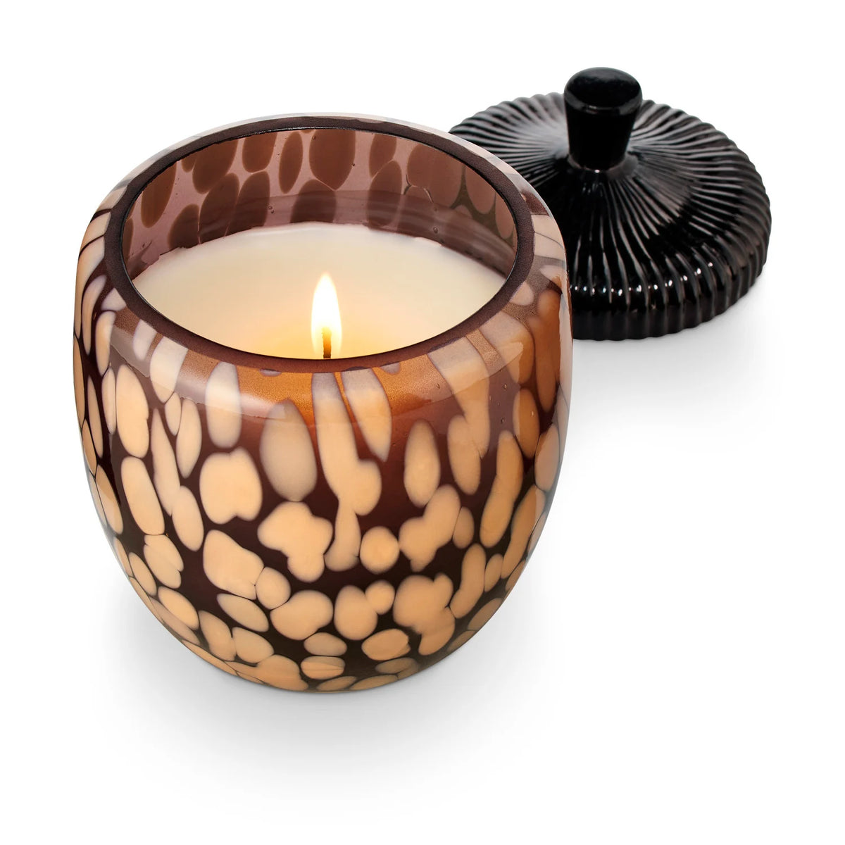 Glass Acorn Candle