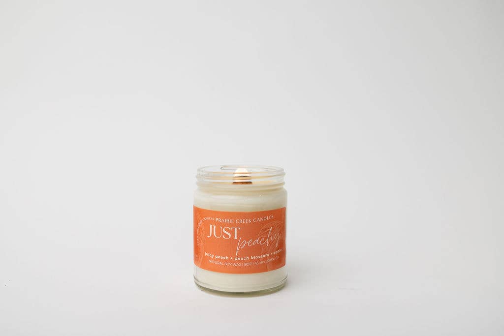 Just Peachy Soy Wax Candle - 8oz