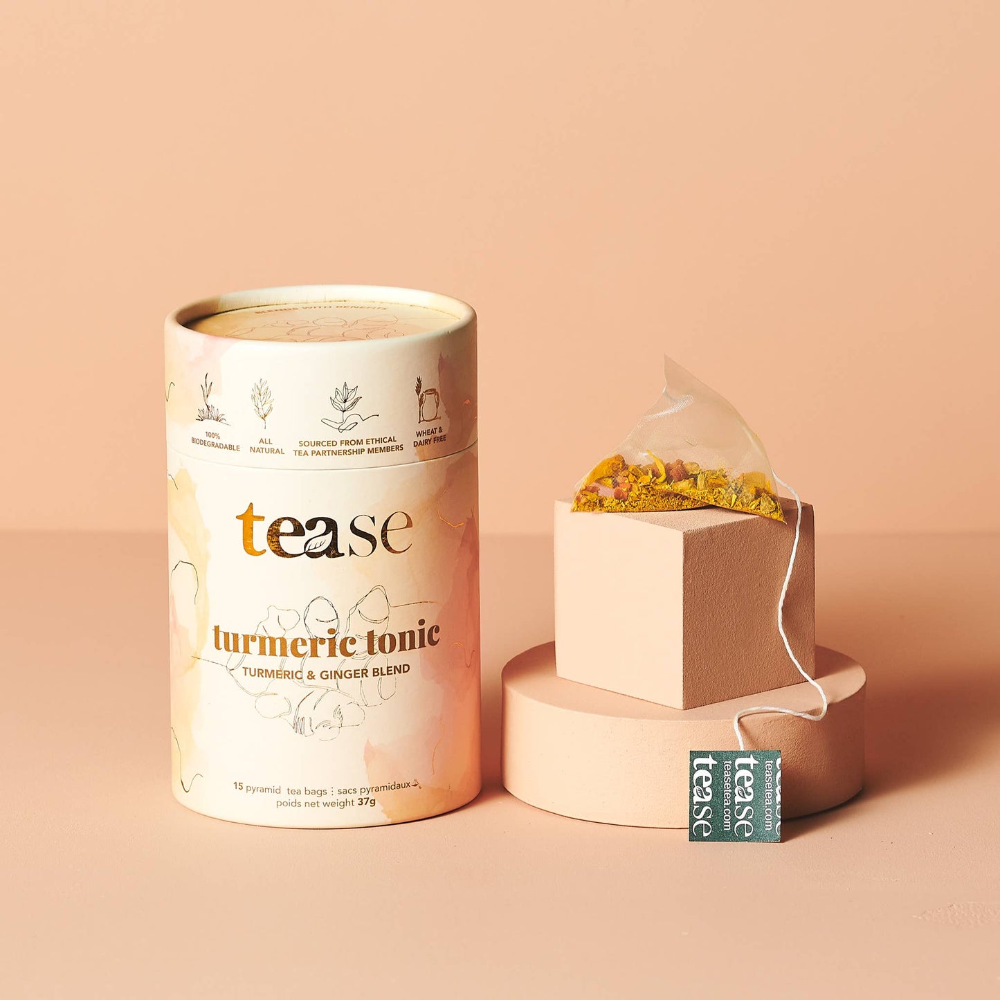 Turmeric Tonic Ginger Adaptogen + Superfood Tea Blend