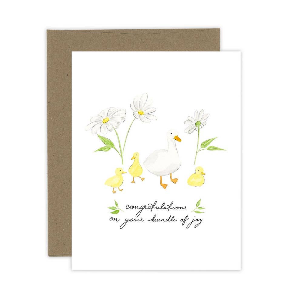 Congratulations on your Bundle of joy | Baby Card | Ducklings