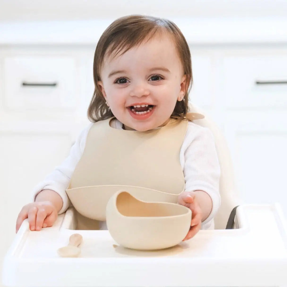 Silicone Bib: Dusty Rose
