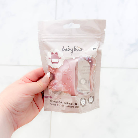 Cat Teething Mitt: Dusty Pink