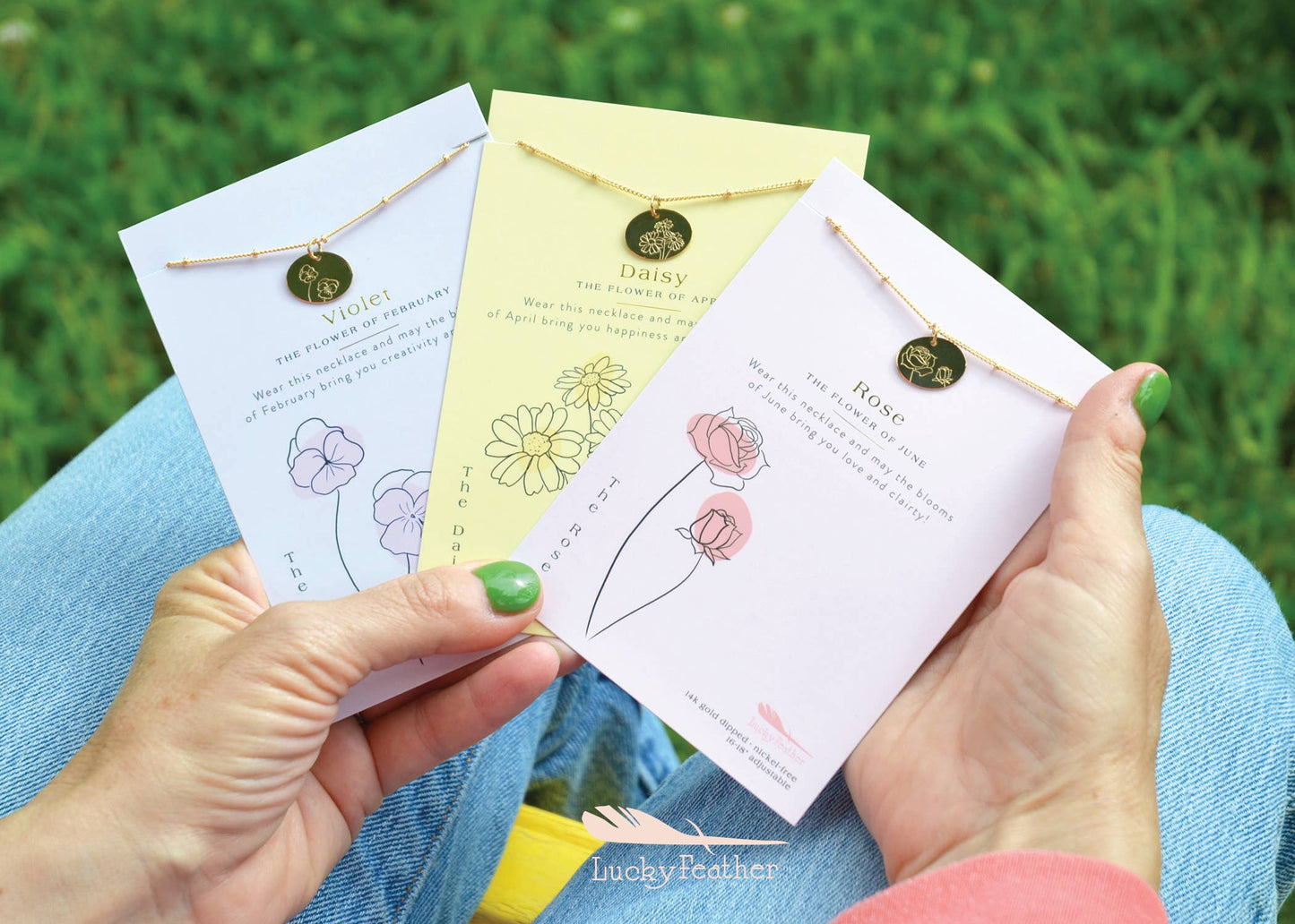 Birth Flower Necklace - June