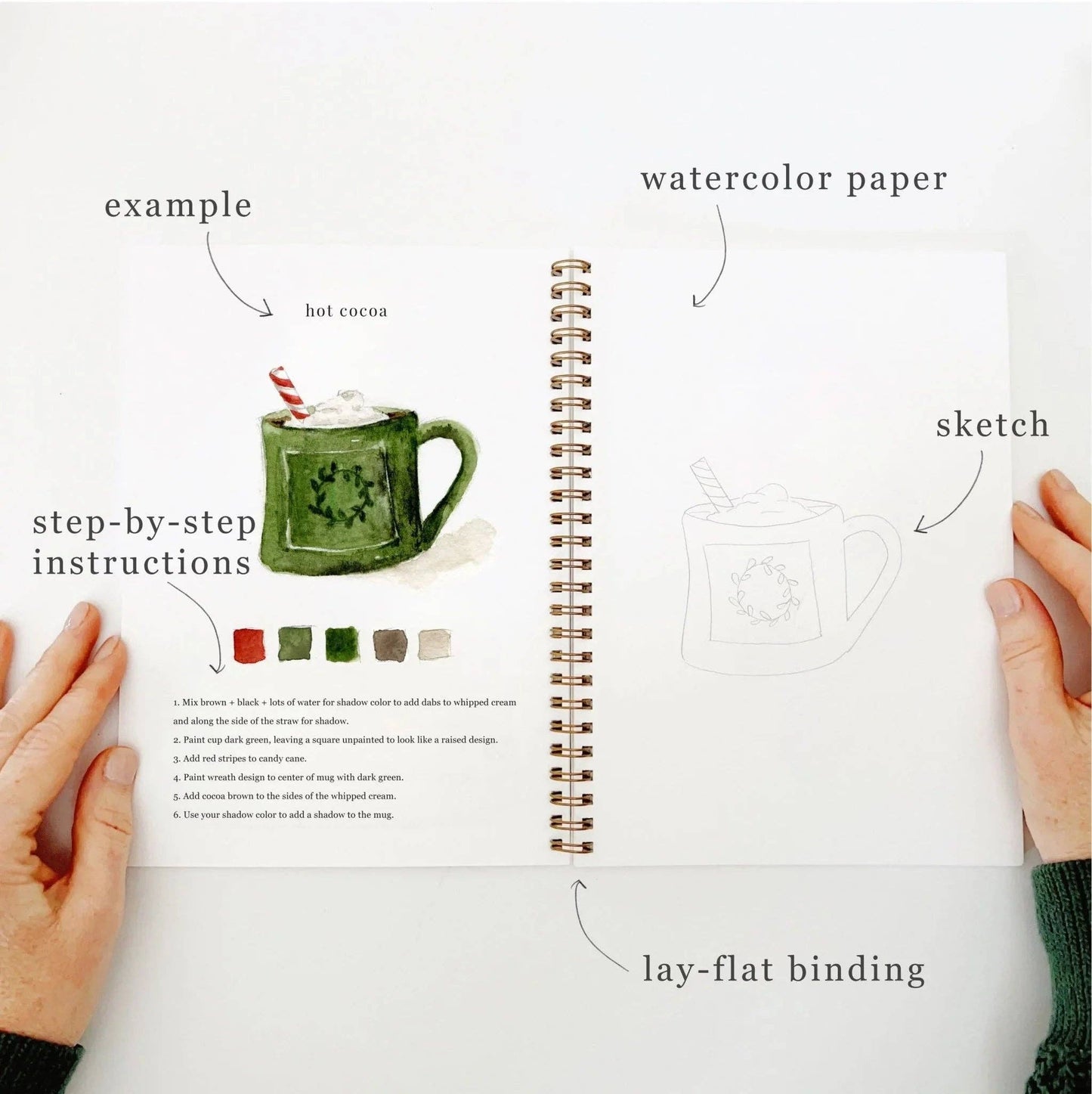 Christmas Watercolour Workbook