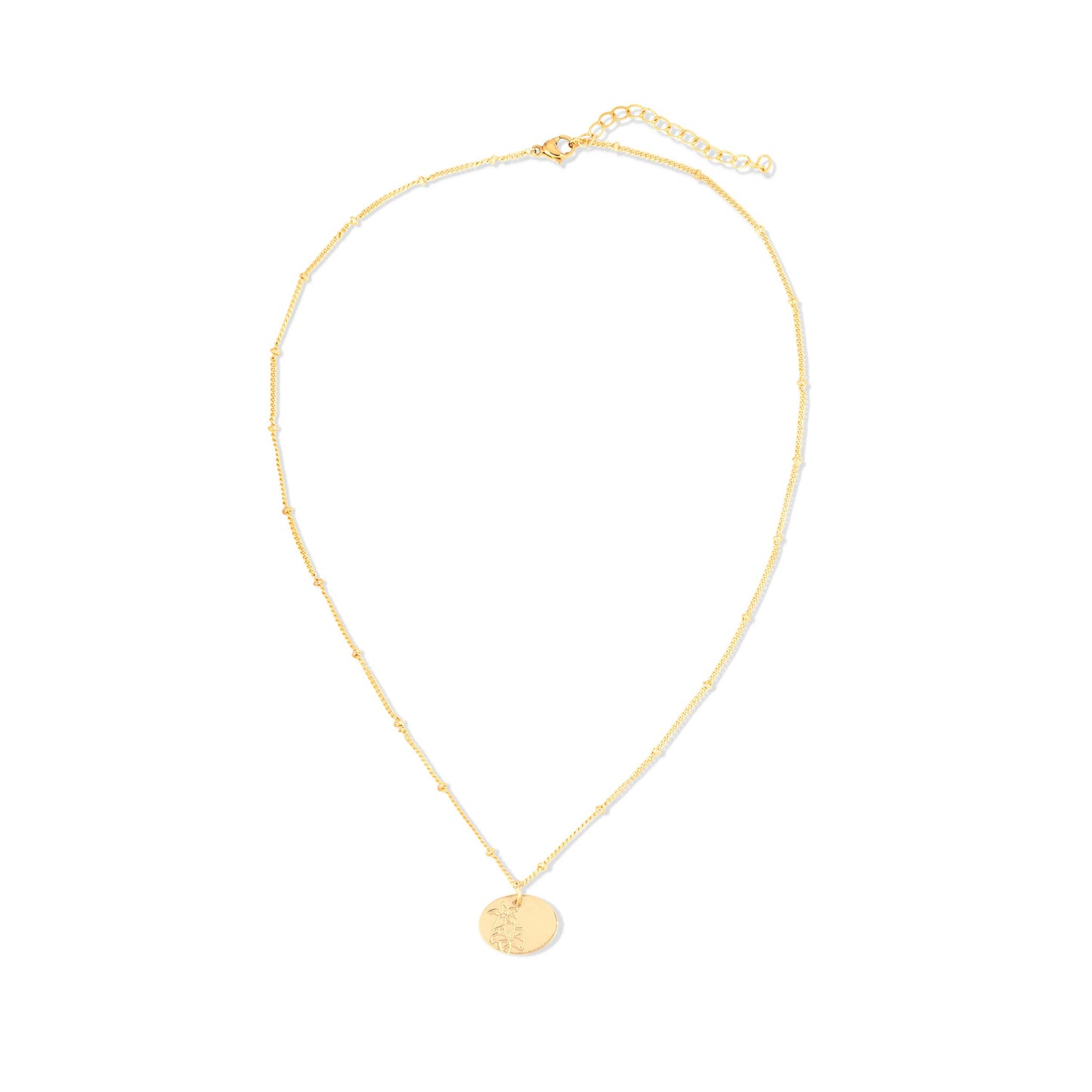 Birth Flower Necklace - May
