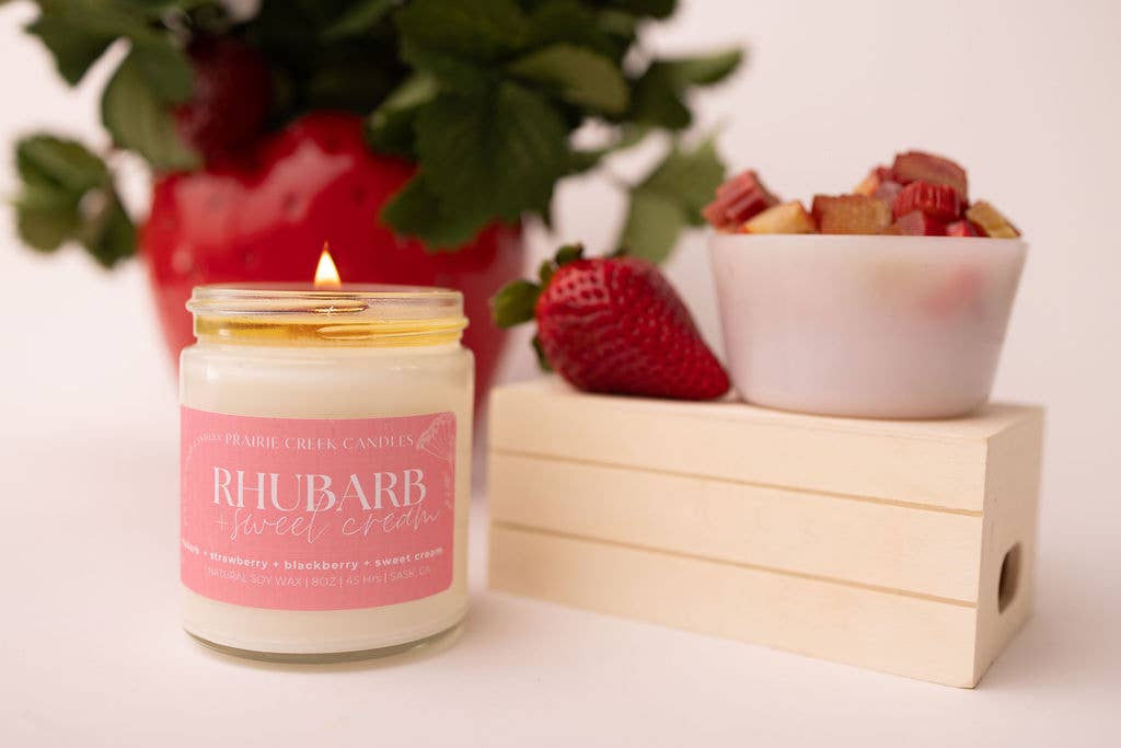 Rhubarb & Sweet Cream Candle