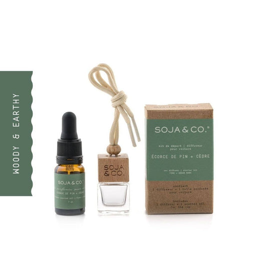 Portable diffuser | Pine + Cedar Bark: Starter kit (7ml)