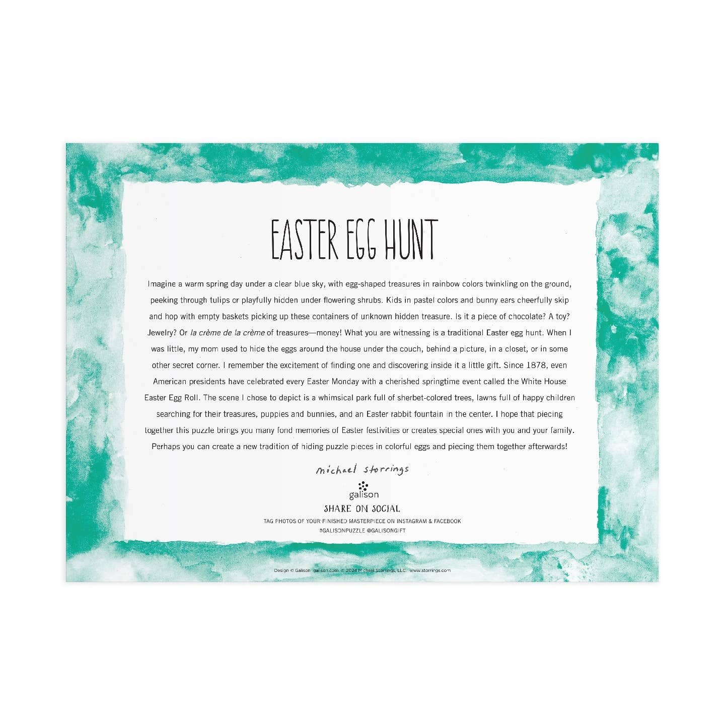 Michael Storrings Easter Egg Hunt 1000 Piece Puzzle