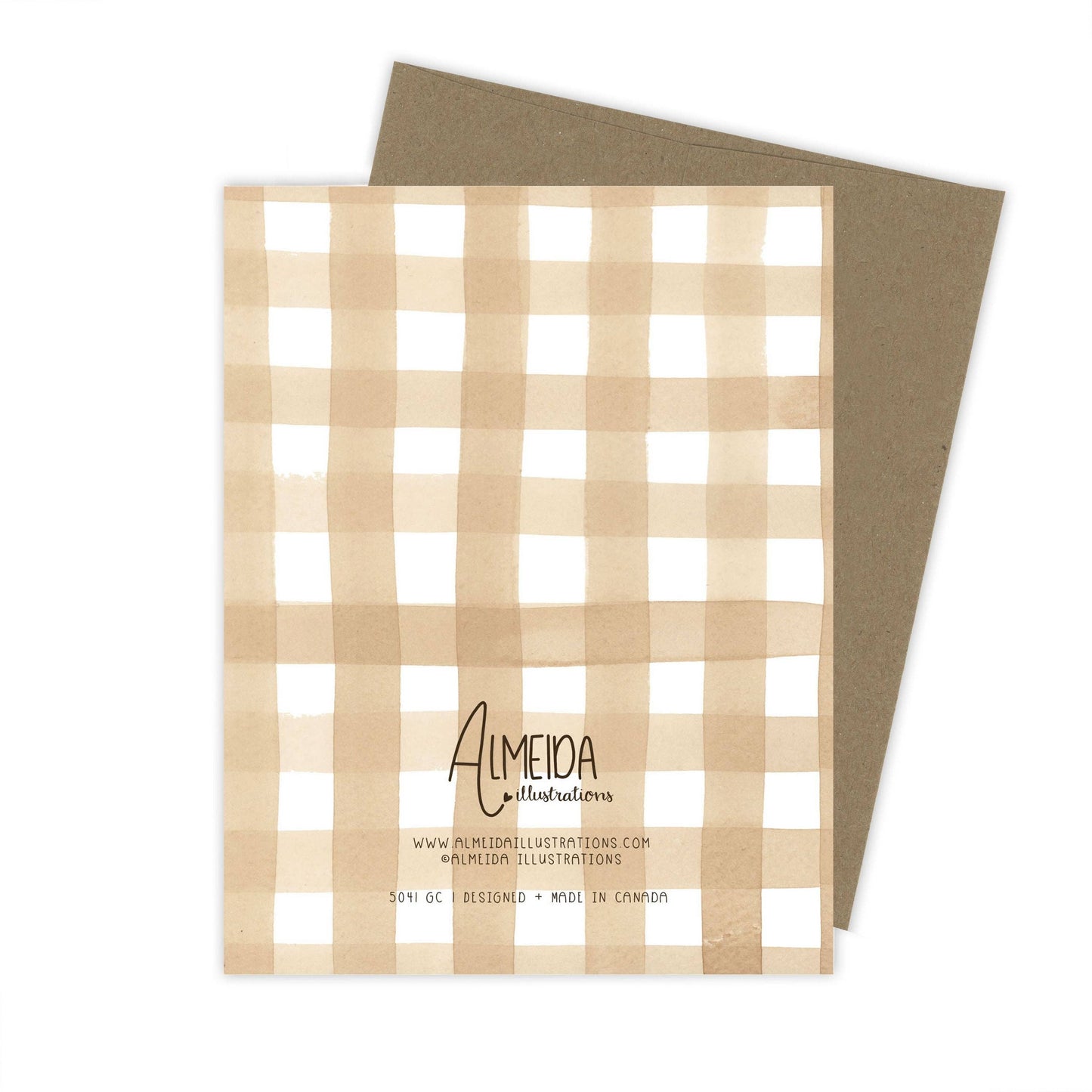 Plaid Baby Shower Card