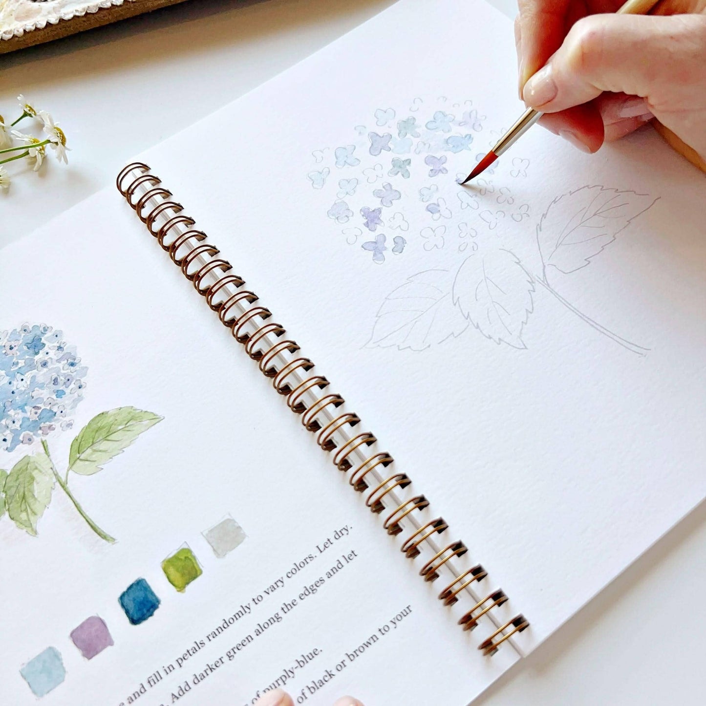 Flowers Watercolour Workbook