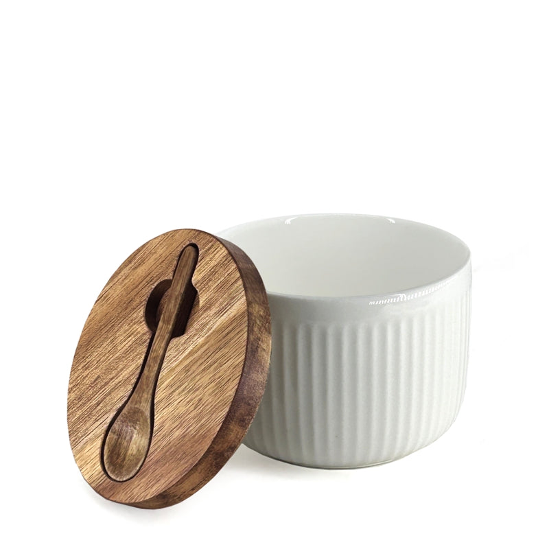 Salt Keeper with Spoon
