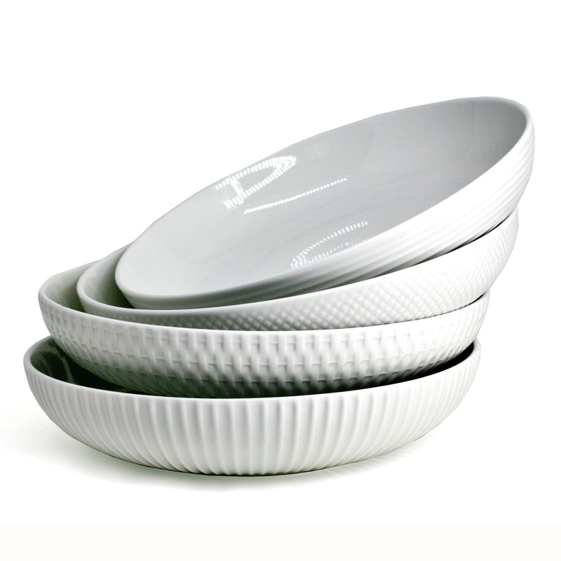 Textured Shallow Bowl - Assorted