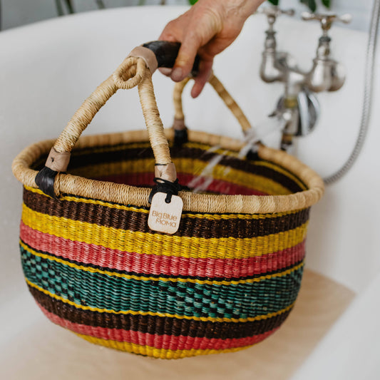 Round Basket Large - Traditional Palette
