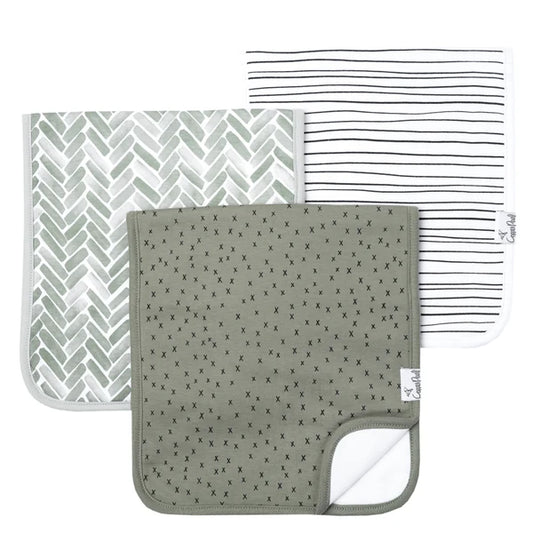 Alta Premium Burp Cloths - Set of 3 - Copper Pearl