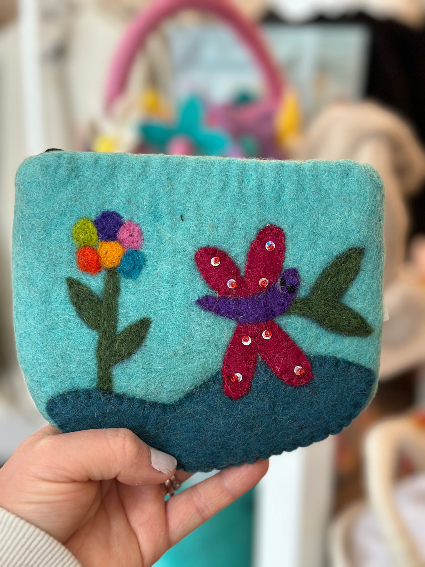 Dragonfly  Purse - Felt