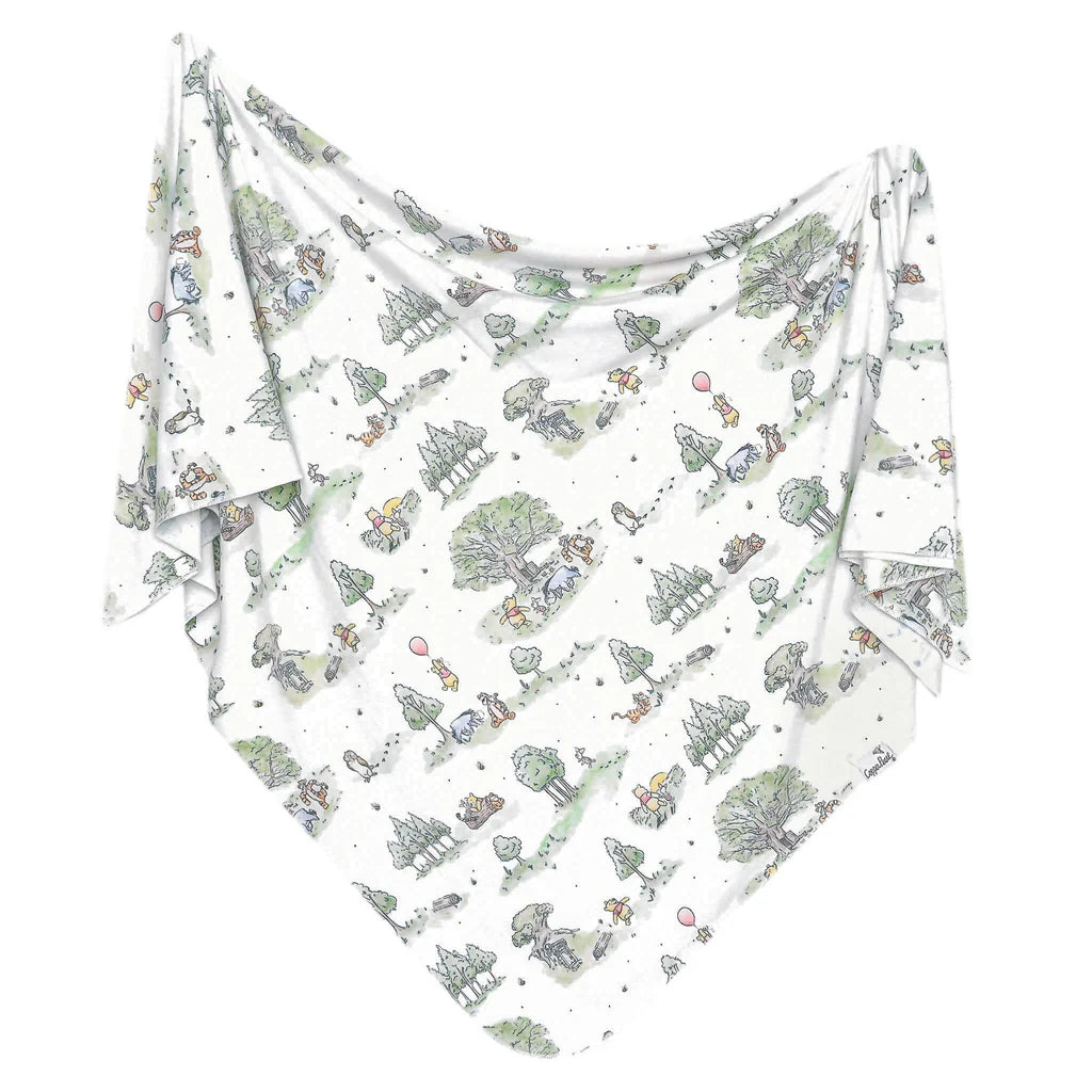 Hundred Acre Wood Knit Swaddle Blanket - Copper Pearl