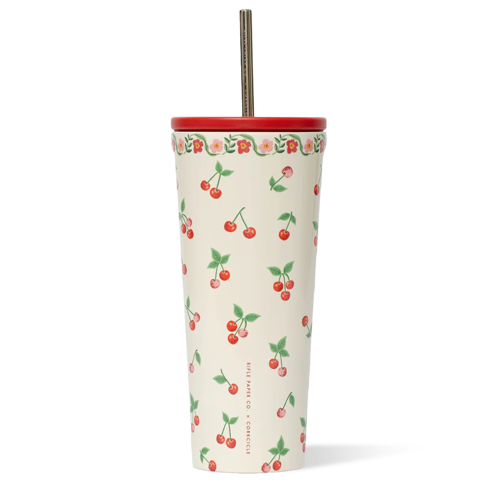 Rifle Paper Co Cold Cup 24oz - Cherries