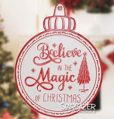 Believe Ornament Sign