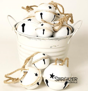 White Metal Bell Ornaments