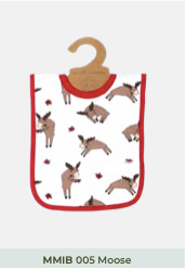 Moose Canadiana Bib