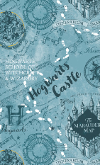 Harry Potter Stamps - Marauder's Map - Blue