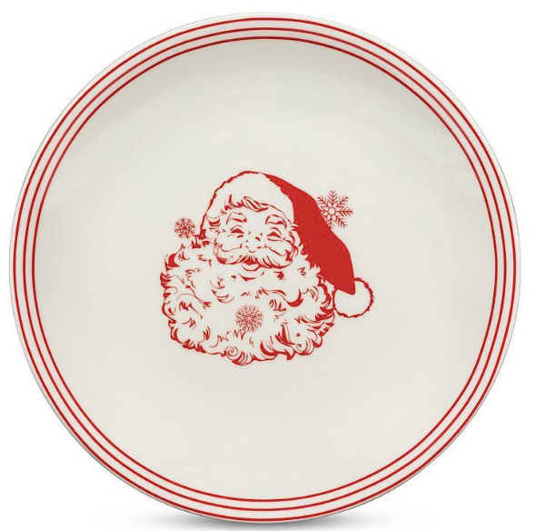 Vintage Style Santa Small Plate