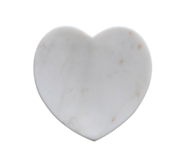 5"L x 5"W Marble Heart Shaped Dish