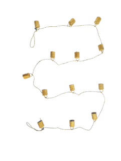 Hammered Metal Ball Garland