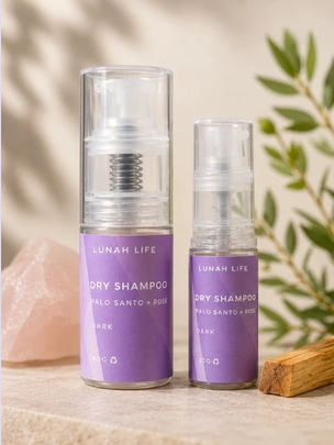 Palo Santo + Rose: Dry Shampoo - Dark, 15g