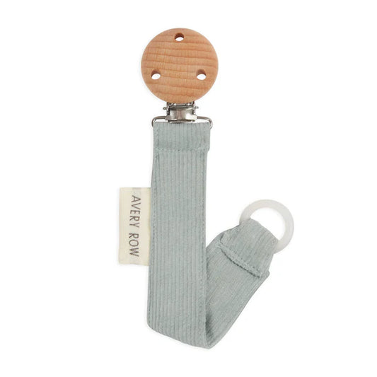 Avery Row Pacifier Clip Corduroy Blue