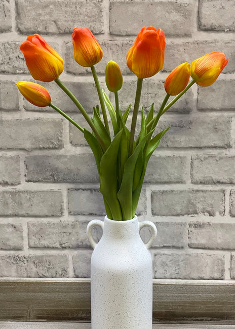 12" Fresh Touch Orange Tulip