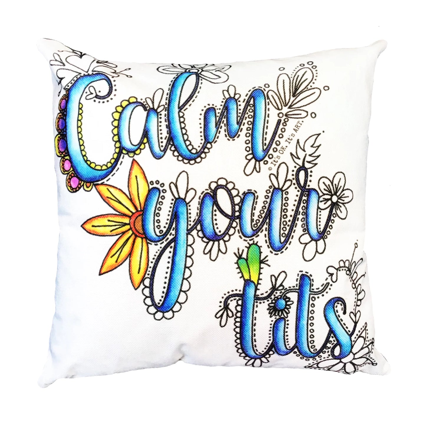 Throw Pillow Kit - Calm Your Tits