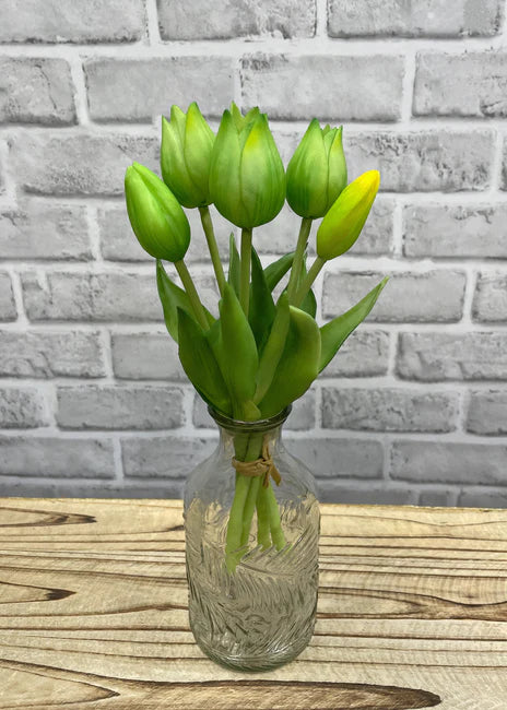 10" Fresh Touch Mini Wild Green Tulip