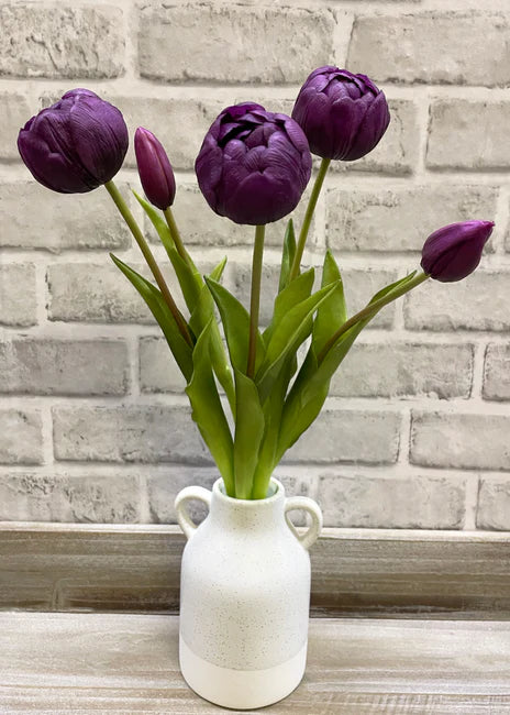 18" Fresh Touch Purple Tulip