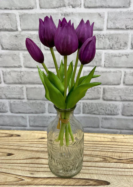 10" Fresh Touch Mini Wild Purple Tulip