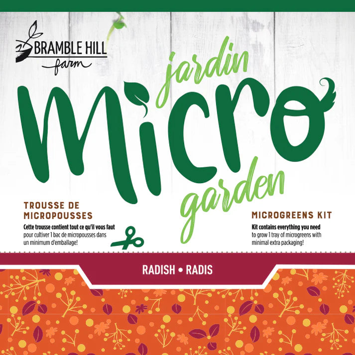 Radish - Bramble Hill Farm Micro Garden Microgreen Kit