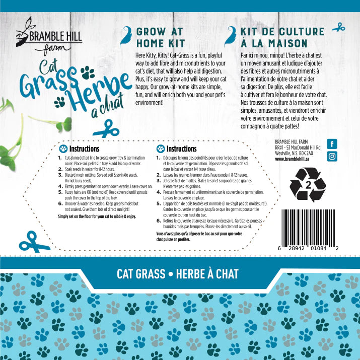 Cat Grass - Bramble Hill Farm Micro Garden Microgreen Kit