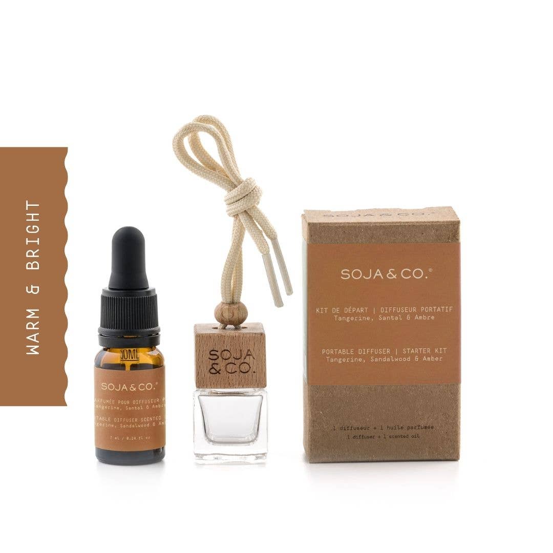 Portable diffuser | Tangerine, Sandalwood & Amber: Kit de départ