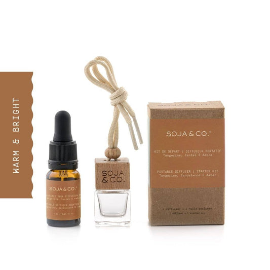 Portable diffuser | Tangerine, Sandalwood & Amber: Kit de départ