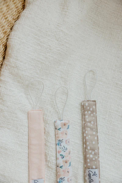 Autumn Binky Clip Set - Copper Pearl