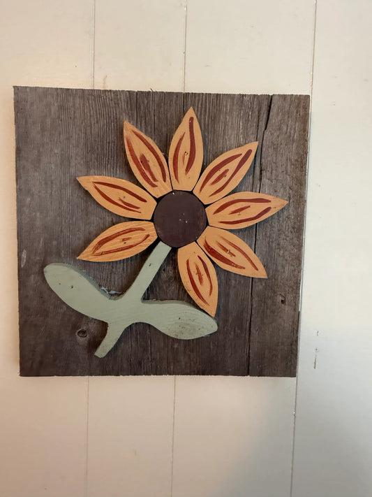Wooden Sunflowers
