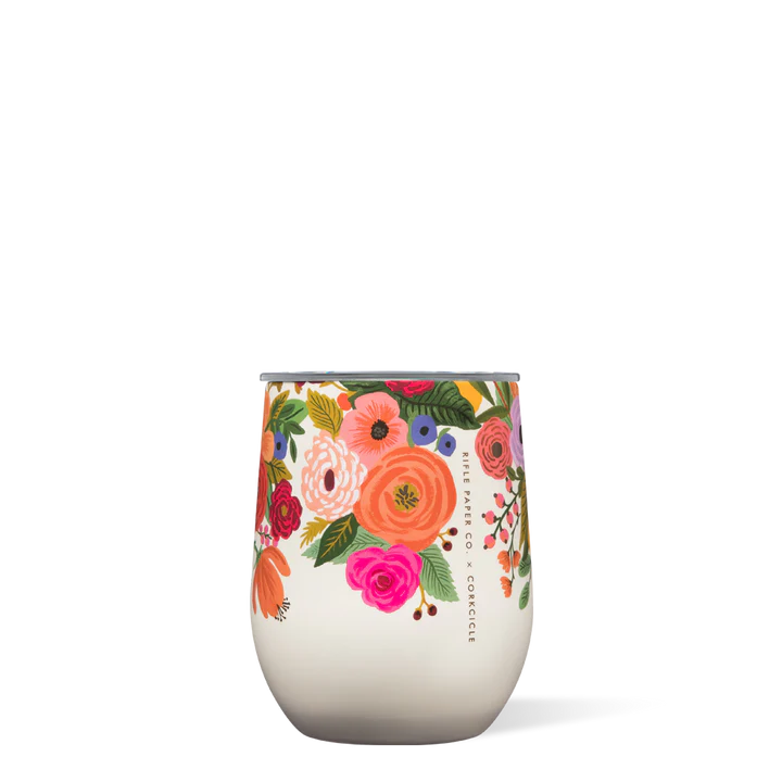 Rifle Paper Co Stemless 12oz -Garden Party Cream