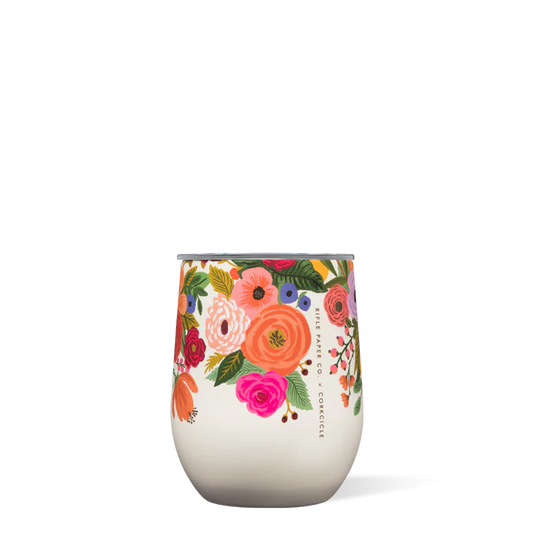 Rifle Paper Co Stemless 12oz -Garden Party Cream